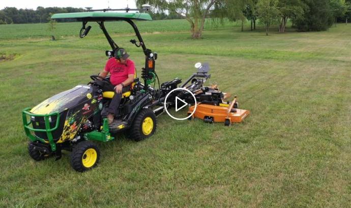 Stressing the Deere 1038X - FJD Autosteer & 12' 