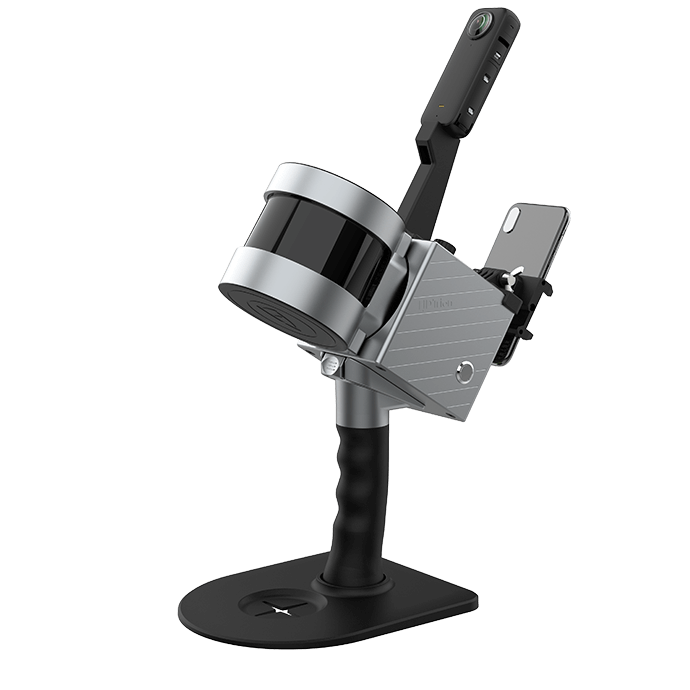 This optional add-on panoramic camera provides RGB and texture information to your point clouds and mesh, so you can bring more reality to life.