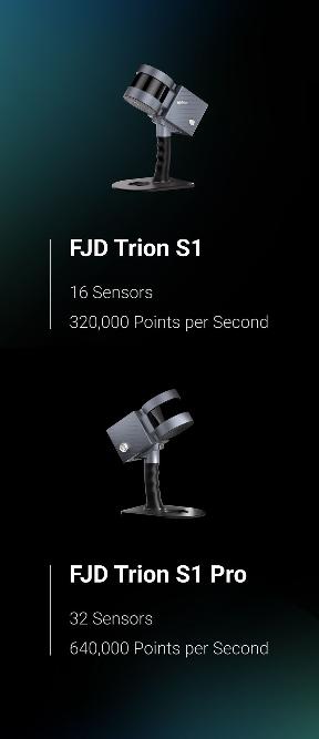 Elevate your scanning capabilities with FJD Trion S1 Pro, an advanced version of S1. Building upon the lightweight and portable design of S1, the S1 Pro delivers even greater accuracy and efficiency with its upgraded hardware.